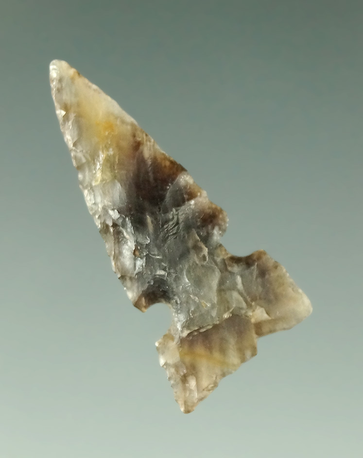 1 1/16" Plains Sidenotch made from Agatized Wood found near Simms, Montana.