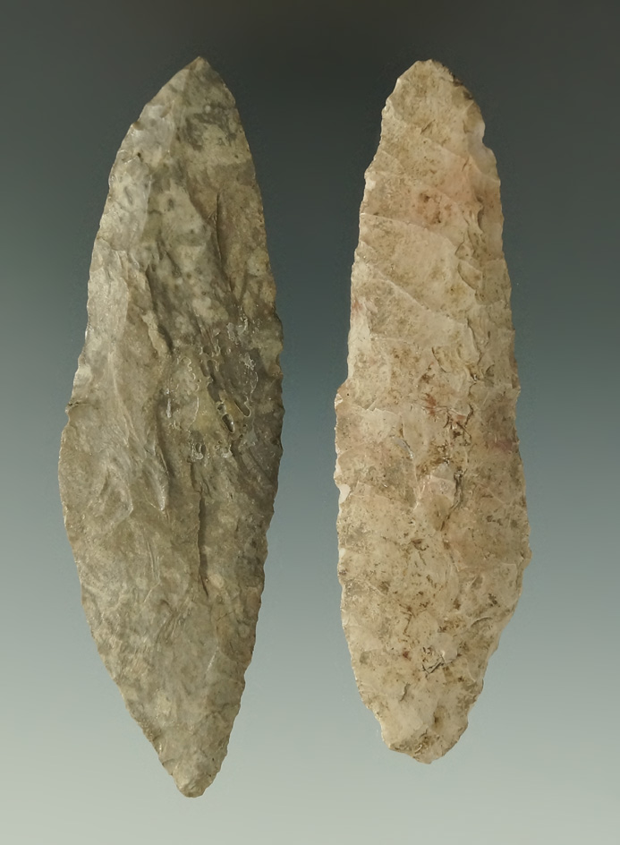 Pair of Harahey Knives found in Kansas, largest is 3 13/16".