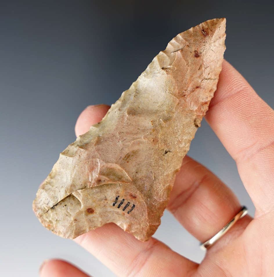 3 1/4" anciently salvaged knife found in Georgia.