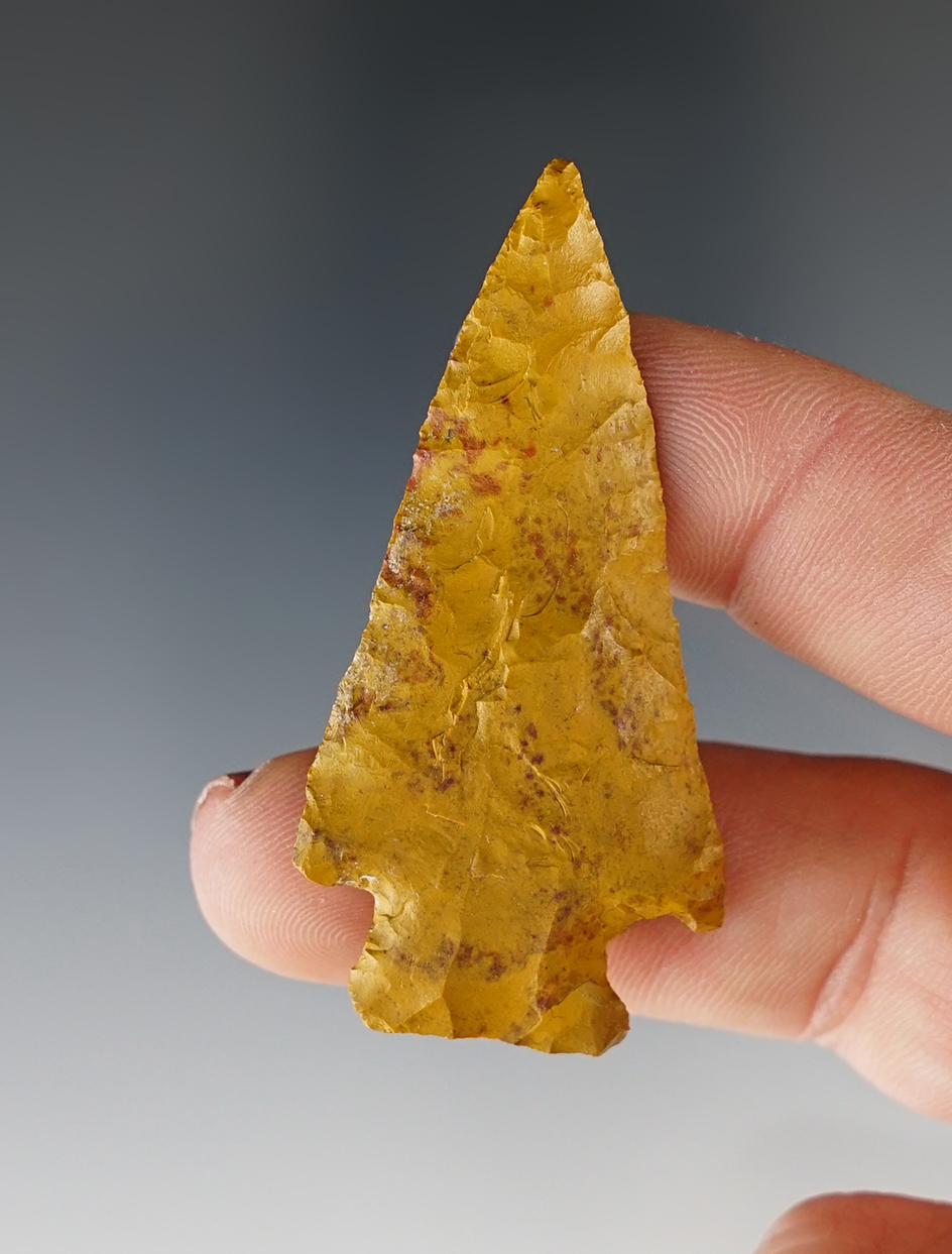 2 1/4" Cornernotch dart point found in Colorado.