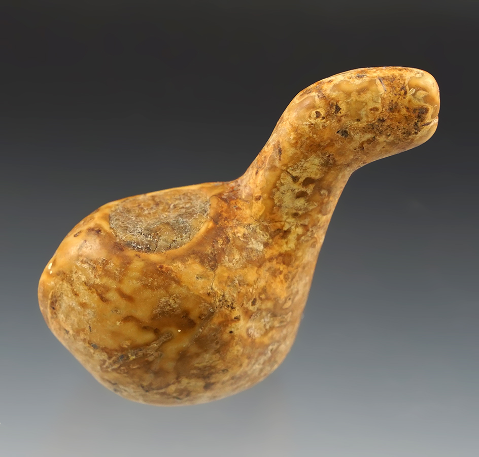 2 3/4"  Llama Canopa that still retains the original offering, found in Peru.