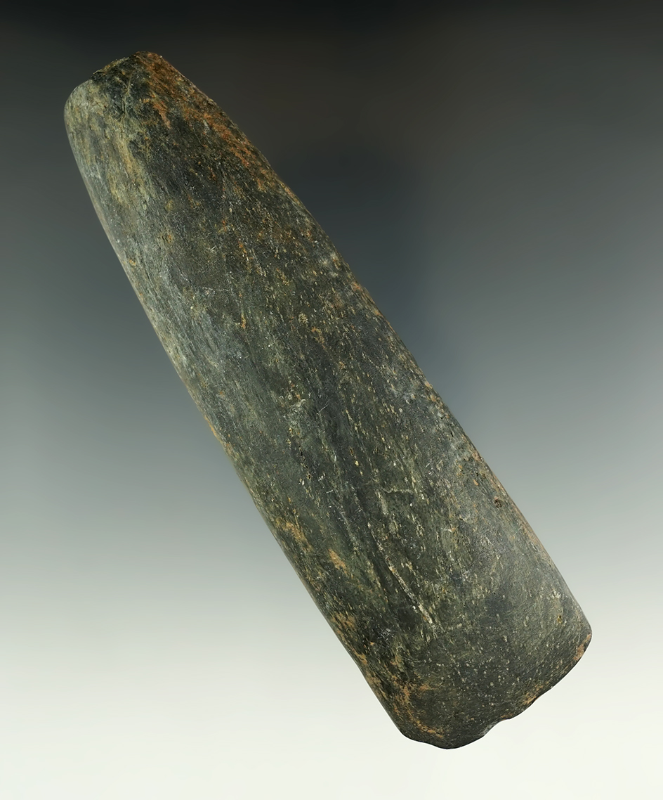 5 1/16" narrow style Woodland Celt made from unique material found in Ohio.