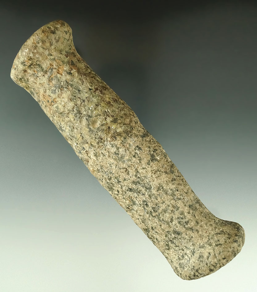 6" rare Hardstone Bar Amulet originally from the Gordon Meuser collection - one half restored.