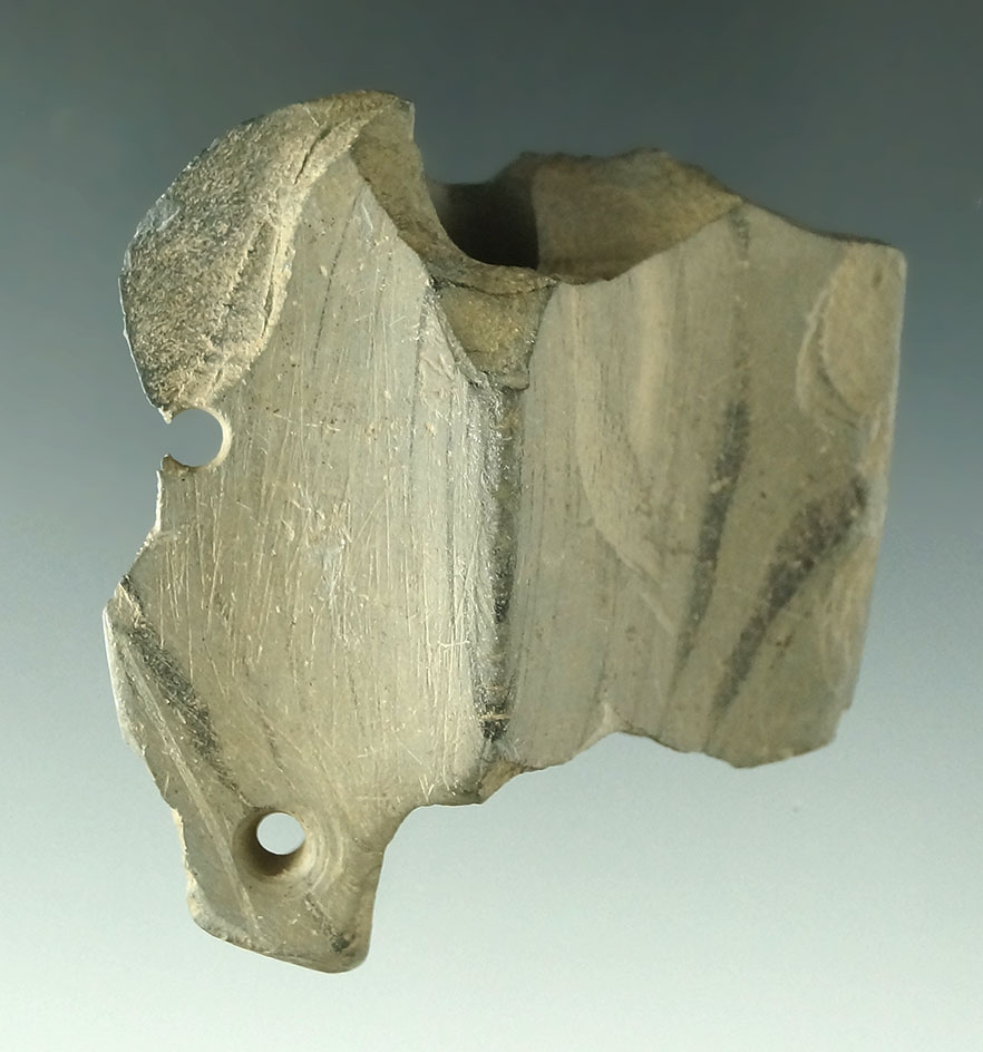 2 1/2" Butterfly Bannerstone found east of Shelby Ohio in July 1968 by Jack Hooks.