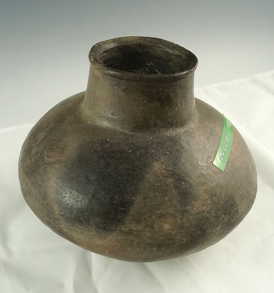 7" wide well styled Mississippian bottle in good shape found in Arkansas in 1968.