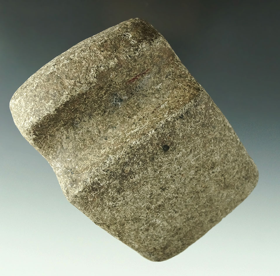 Rare style Keokuk Half Grooved Axe - Coppock, Iowa. Ex. George Zaleski collection. Meadows COA.