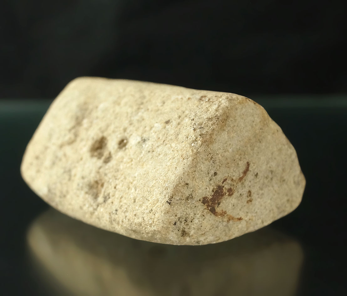 2 3/4" Hardstone Prismoidal Bannerstone preform. Found by Ray McCabe in Brown Co. Ohio.