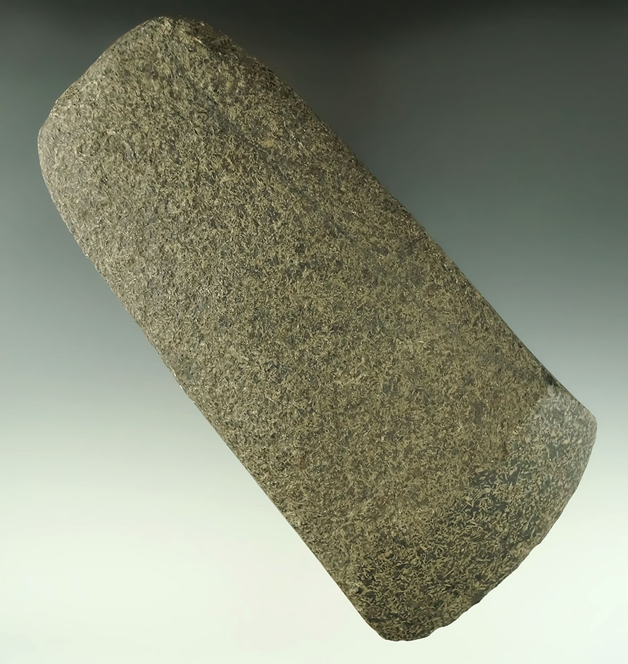 Rare style 6 3/16" Flared Bit Celt found in St. Louis Co., Missouri. Ex. Edgar Marston, Len Weidner.