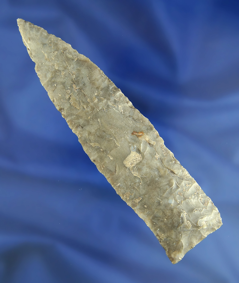 5 5/16" large and nicely flaked Mineral Springs with good patina found in Texas.