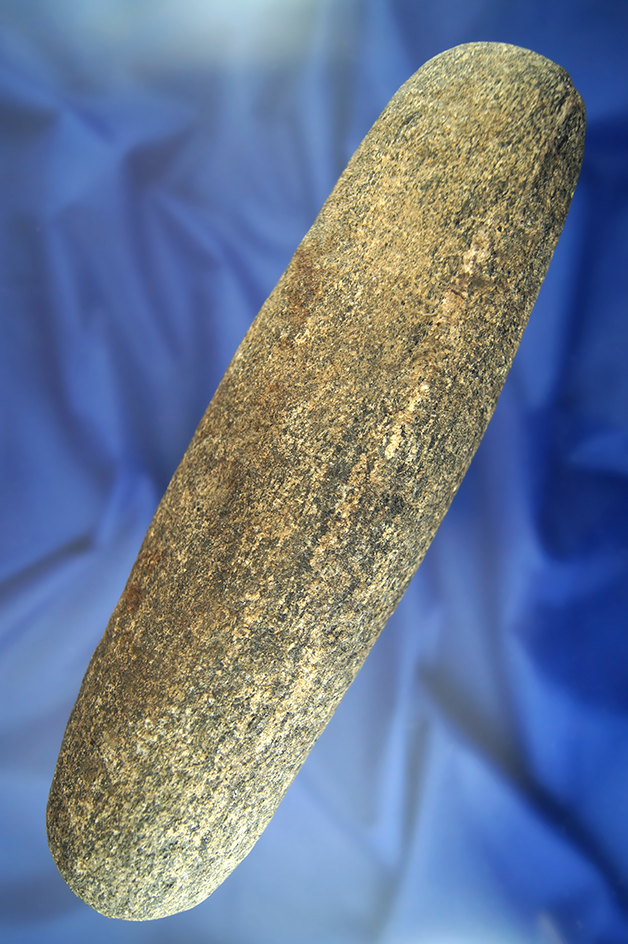9 3/8" long Roller Pestle found in Sandusky Co.,  Ohio.