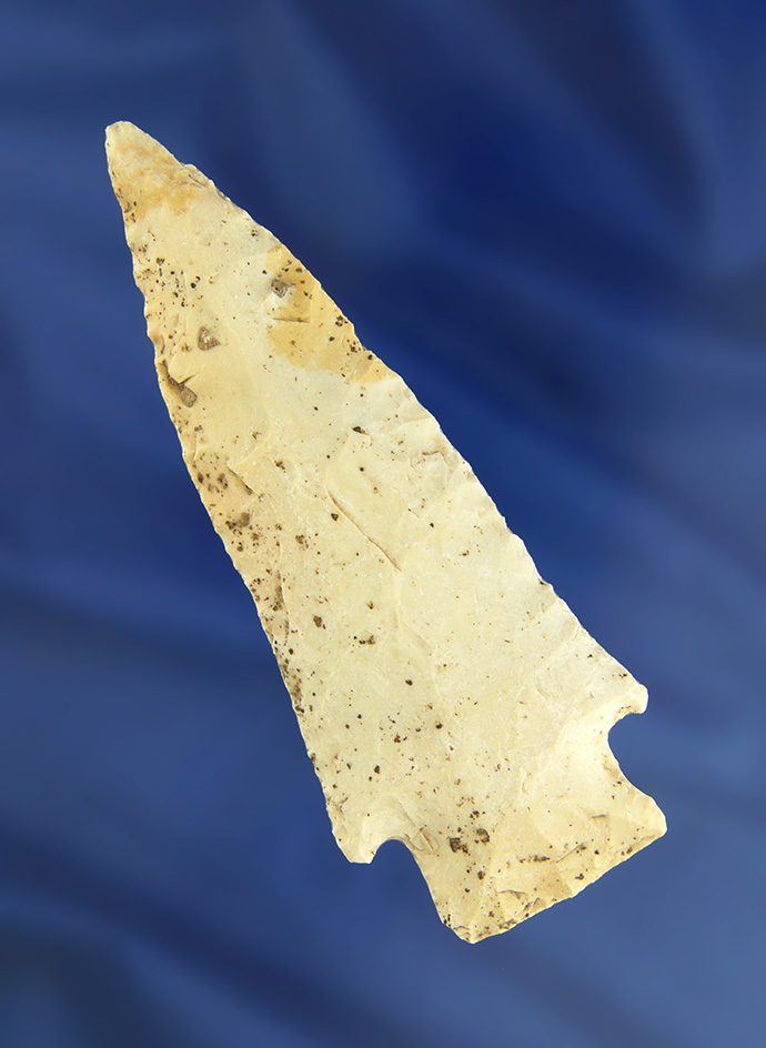 4 1/16" Archaic Stemmed Knife found in Cole Co.,  Missouri by the late William Anderson.