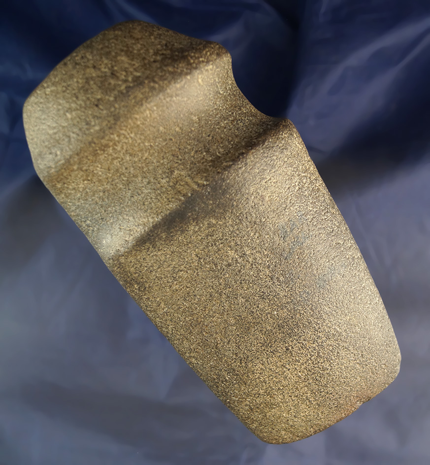 Exceptional high-grade 7 3/16" long 3/4 grooved Axe that is very well defined.Richland Co.,  Ohio.