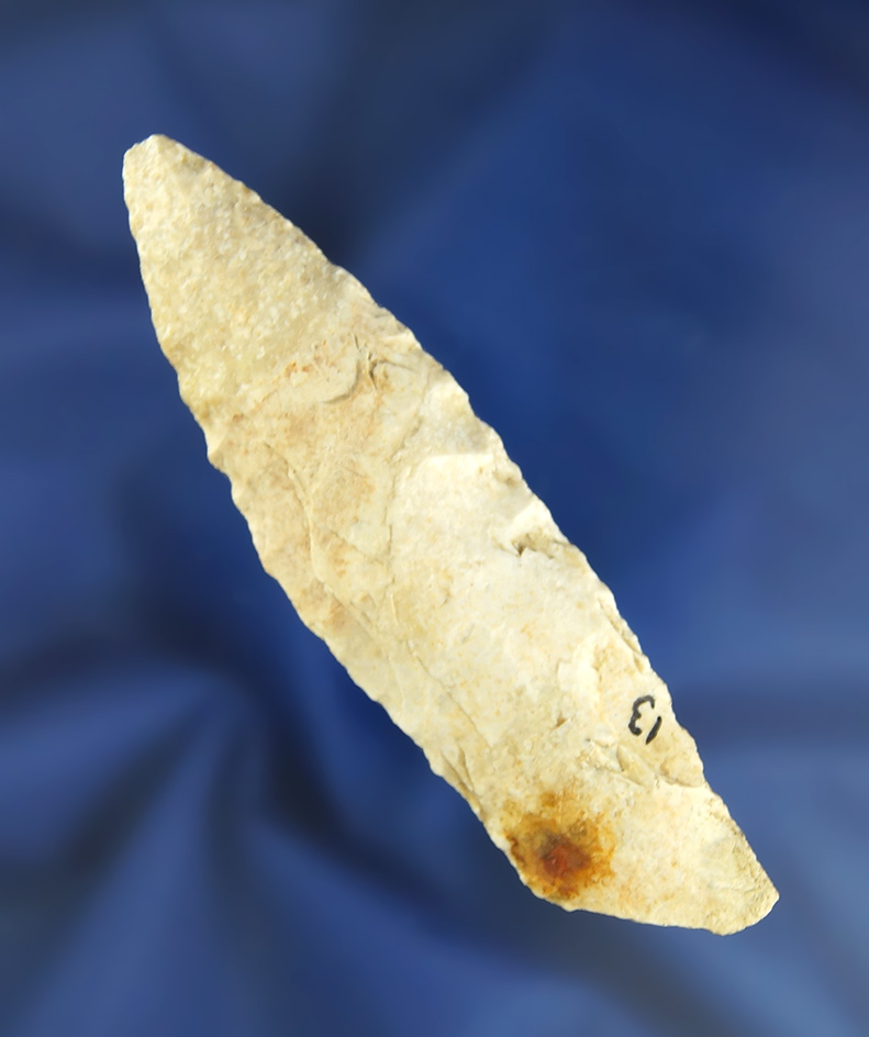 3 3/4" Nebo Hill within anciently salvaged basal area found in Missouri.