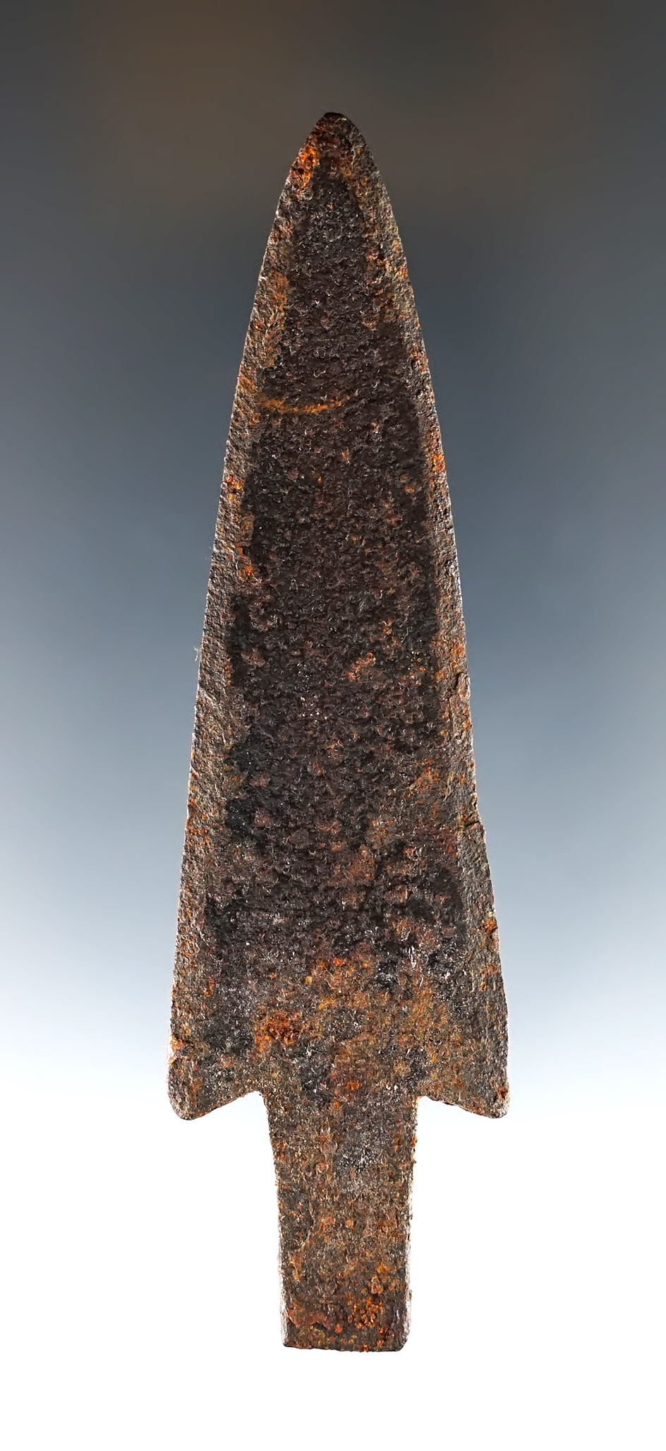 4" Iron Trade Point found in New York. Very nice condition.