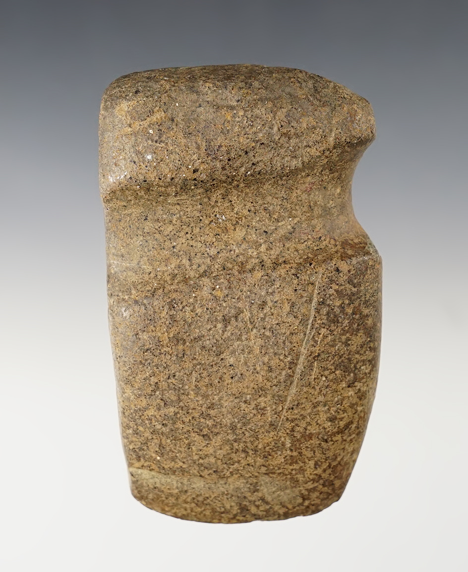 Nicely styled 4 1/4" long 3/4 Groove Axe found in Chautauqua Co., New York.