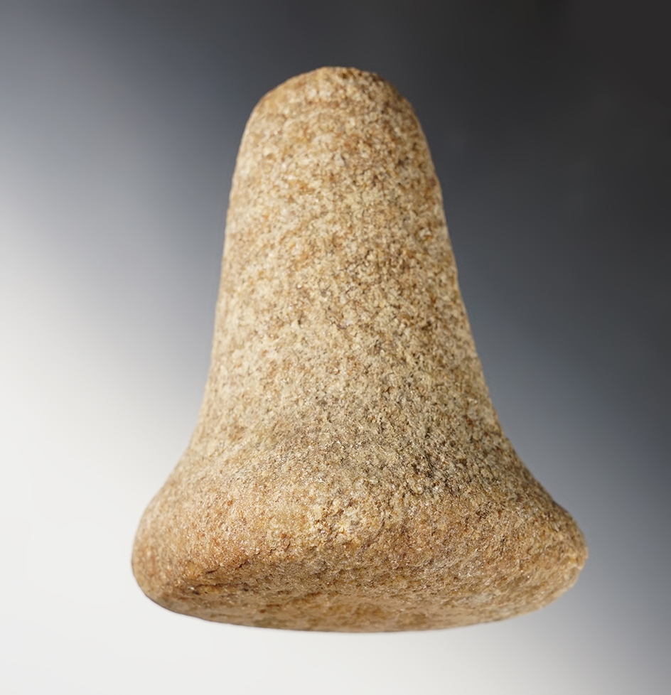 Nice 5" tall Bell Pestle found in Miami Co., Ohio. Ex. Frank Meyers collection.