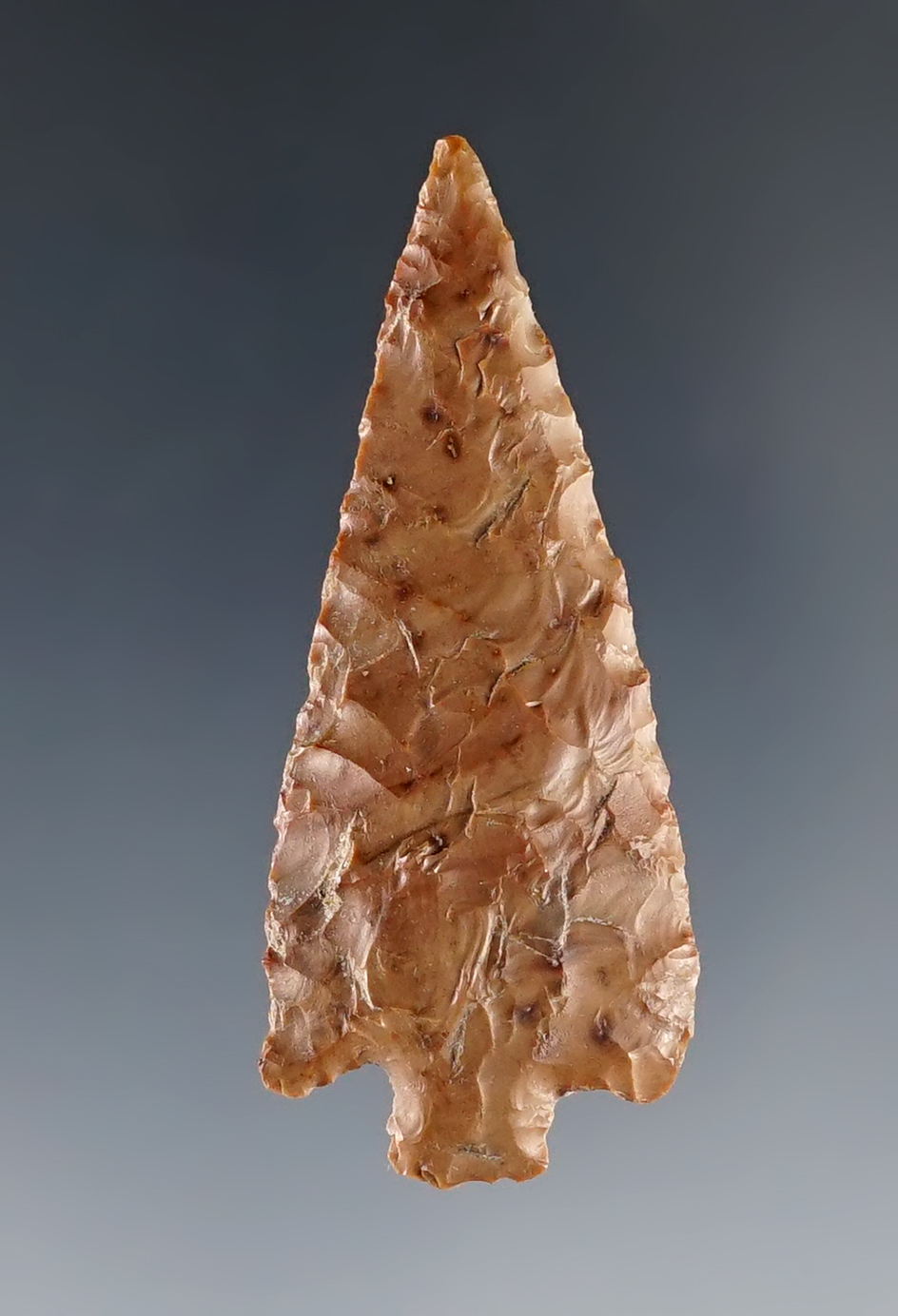 1 15/16" Stemmed Point in nice condition. Ex. Gene Favell. Found near the Columbia River.