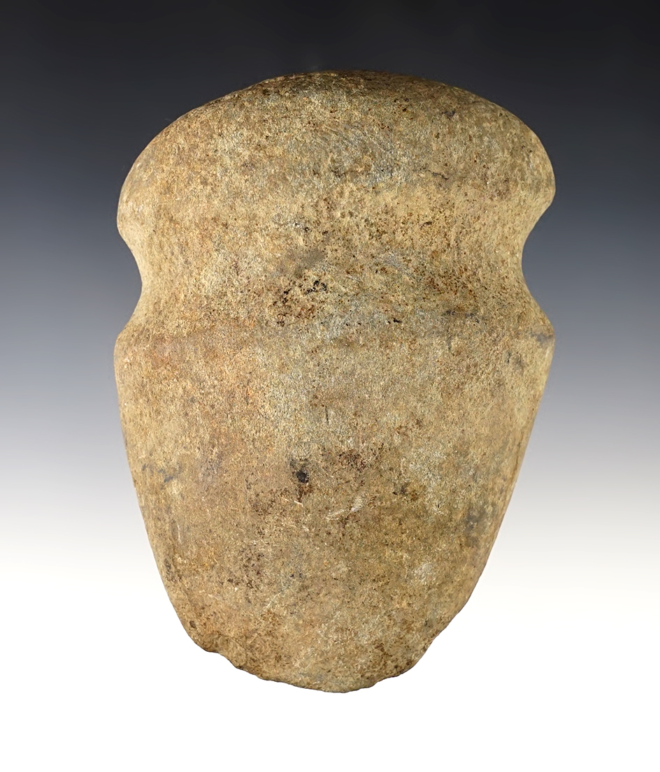 Unique 4 7/8" Full Groove Axe that is flat on one face. Found in Ohio.