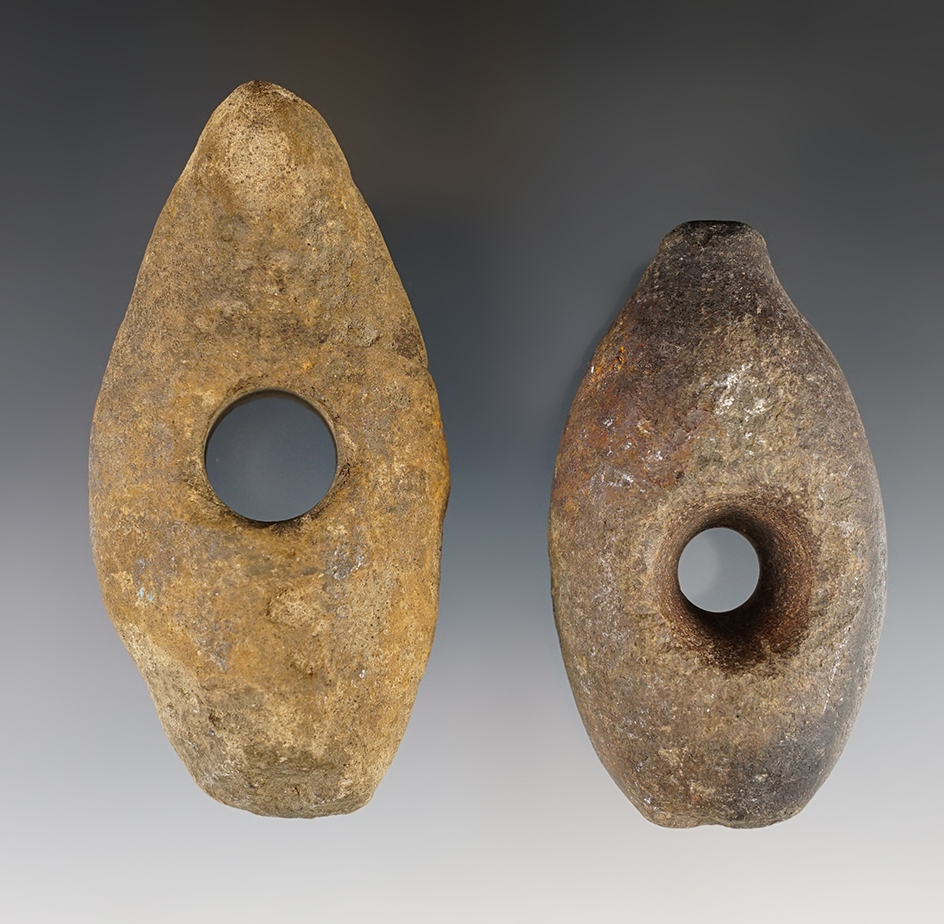 Pair of nice Hardstone Denmark Axes. The largest is 4 1/4".