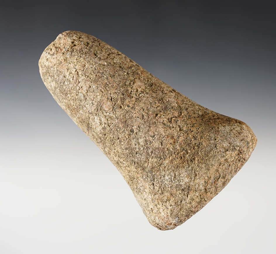 5 1/2" tall Hardstone Bell Pestle found in Ohio. Ex. Winterburn collection.