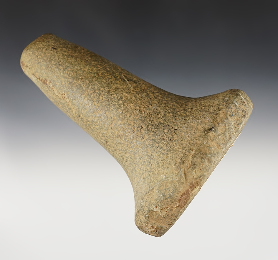 Impressive 6 1/4" tall Bell Pestle - south of Kenton, close to Taylor Creek, Hardin Co., Ohio.