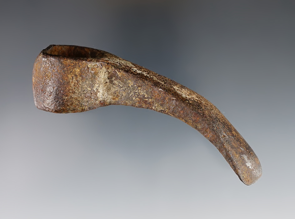 4 1/8" Metal Trade Adze found at the Dann Site in New York.