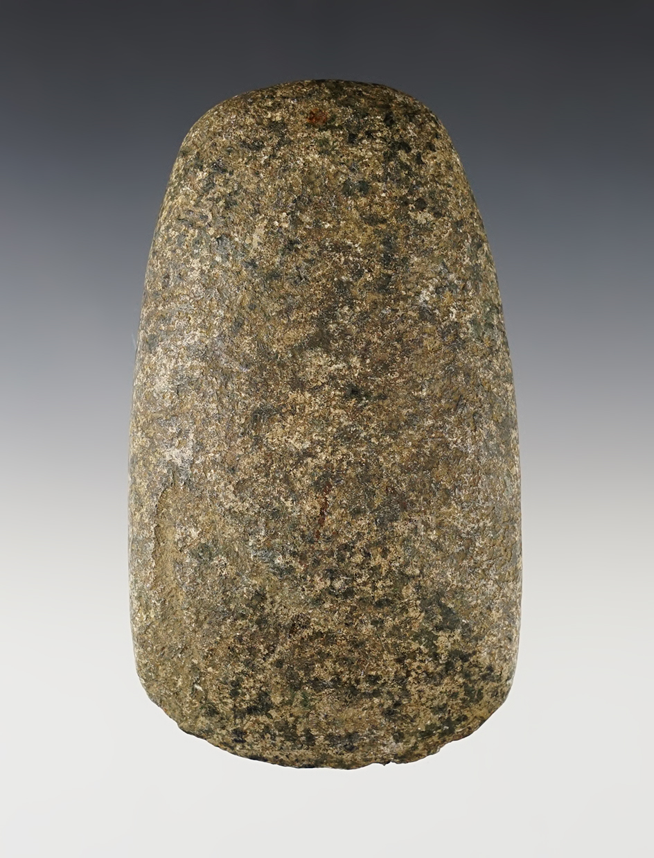 Heavily patinated and well made 4 5/8" Hardstone Celt in excellent condition. Found in Ohio.