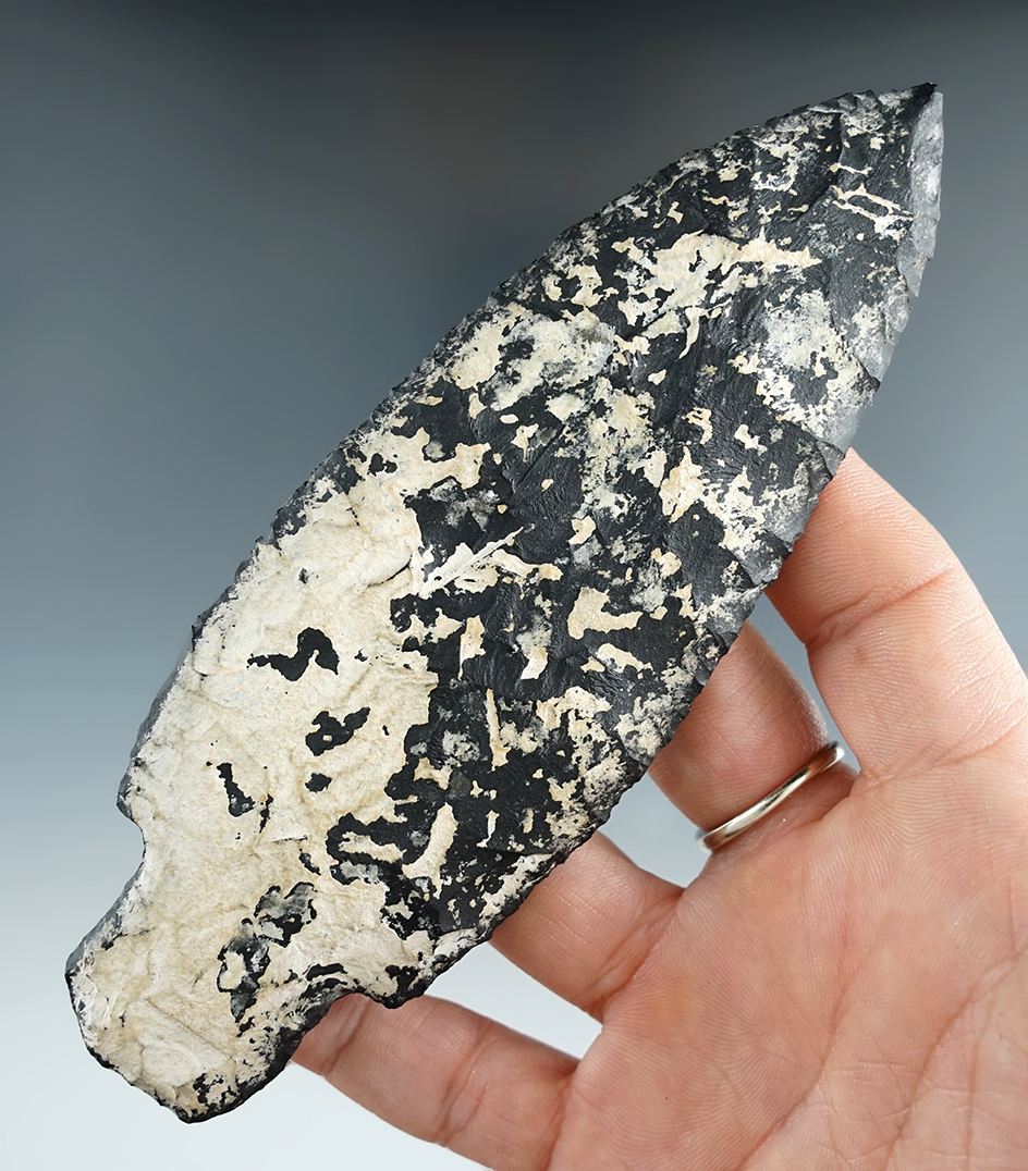 Sale Highlight! 5 7/16" Paleo Parman made from Andesite - G-10 Ben Stermer COA.