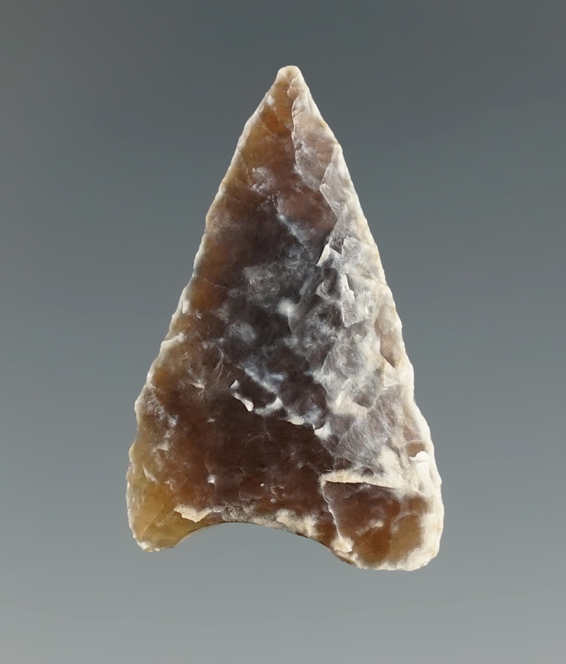 1 3/16" Paleo point - Knife River Flint found in Brookings Co., South Dakota by Harlan Olson.
