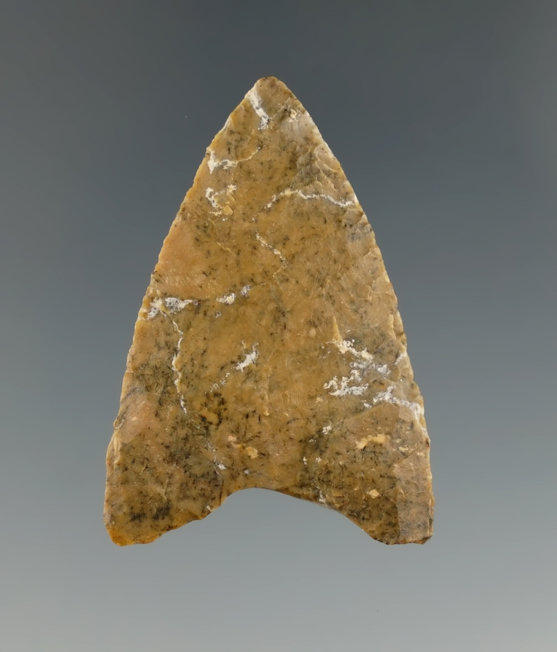 1 11/16" Paleo point - Hartville Uplift chert found in Brookings Co., SD by Harlan Olson.
