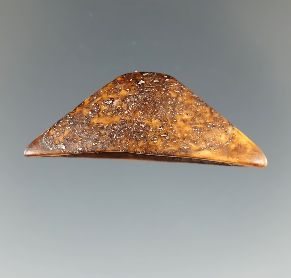 Nicely crafted 1 11/16" Inuit ivory clothing button found in Alaska.