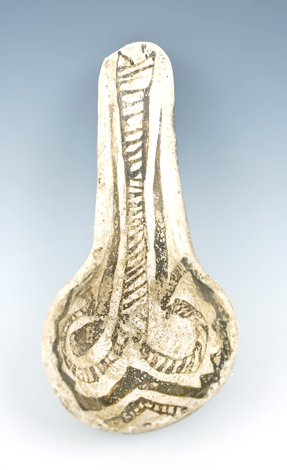 Nice! 4 3/4" Miniature Anasazi Ladle in solid condition found in New Mexico.