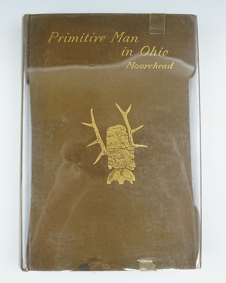 Rare 1892 first edition hardcover book in very good condition for age "Primitive Man in Ohio"