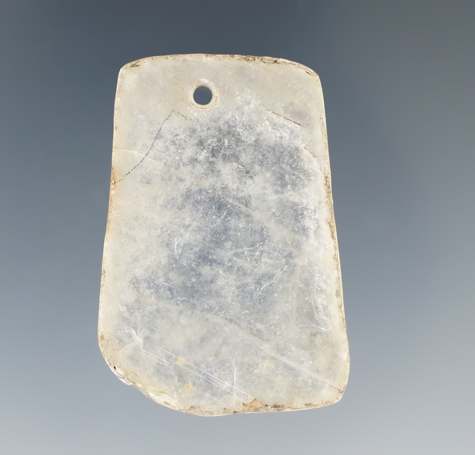 1 5/8" Drilled Pendant made from beautiful Mica found in the Rio Puerco Valley, New Mexico.