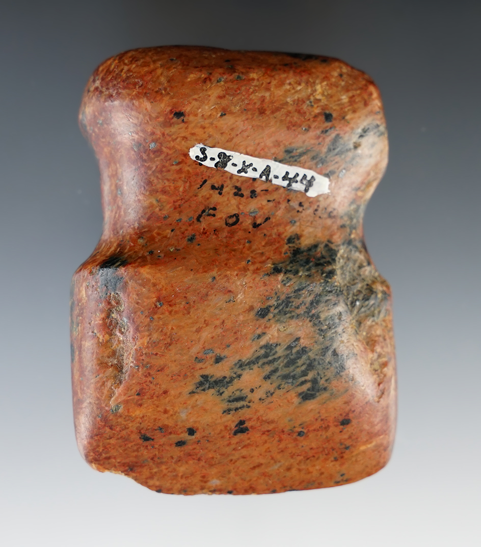 Beautifully polished 3 1/8" Pecos Full Grooved Axe. Beautiful exotic Hardstone. Found in NM.