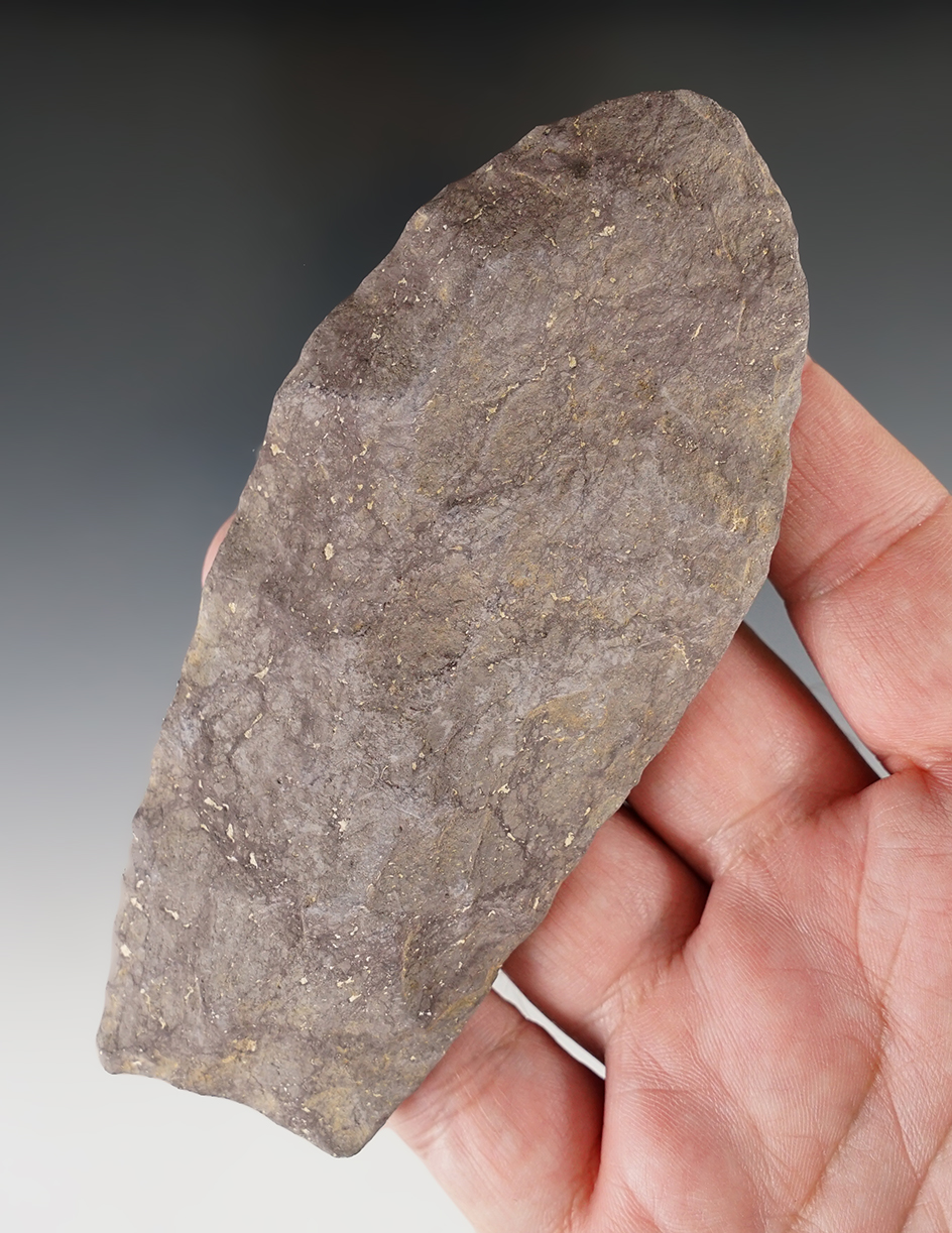 Well styled 5 1/8" Argillite Petales blade found in Maryland.