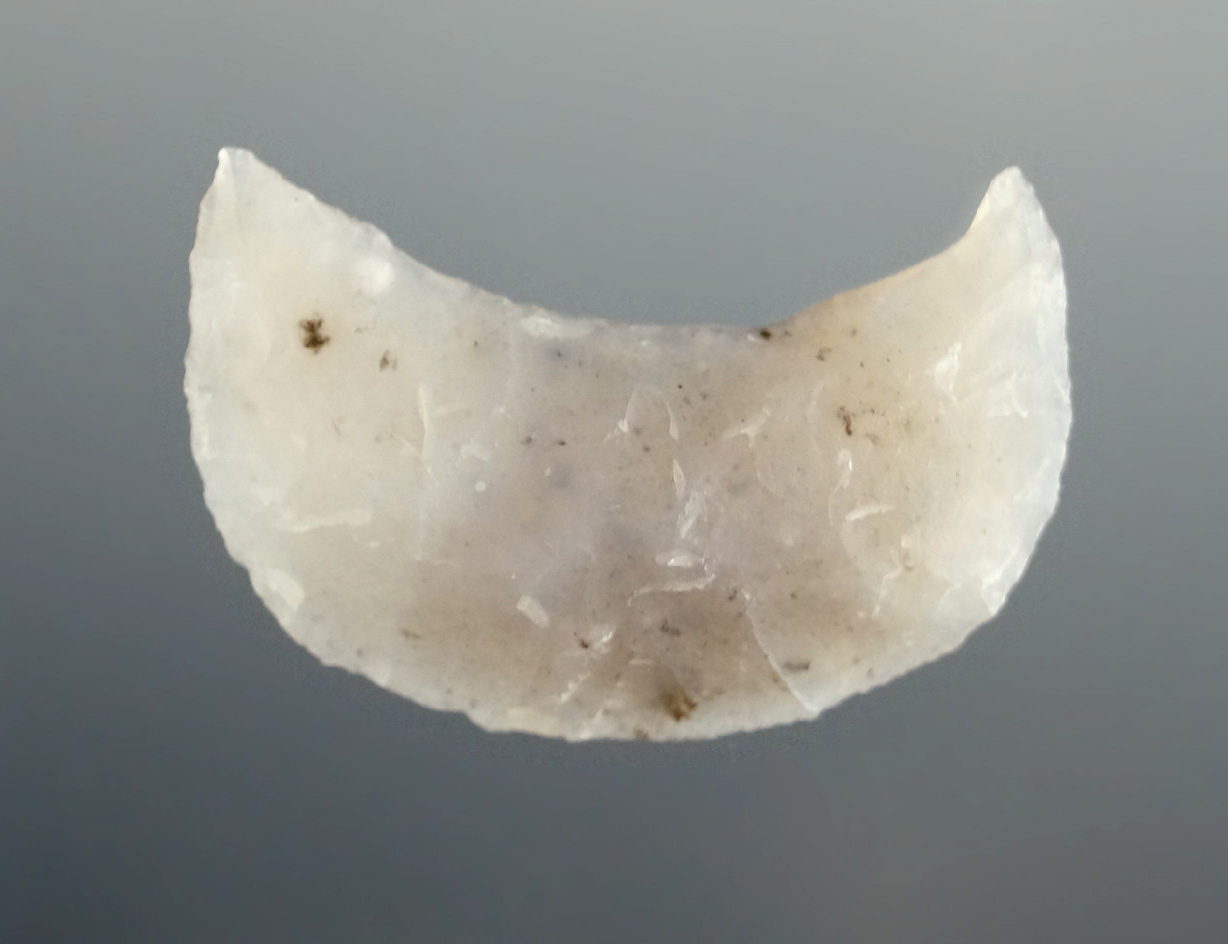 1 3/16" nicely translucent agate Crescent in excellent condition found in New Mexico.
