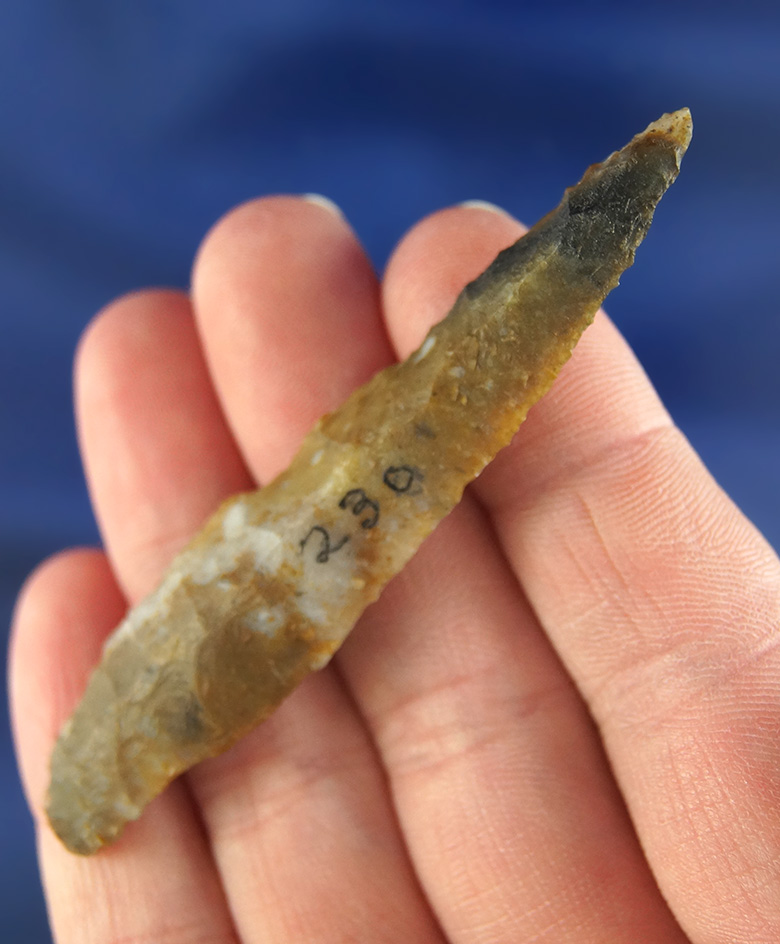 2 7/8" Drill made from multicolored Agate found in Oregon.