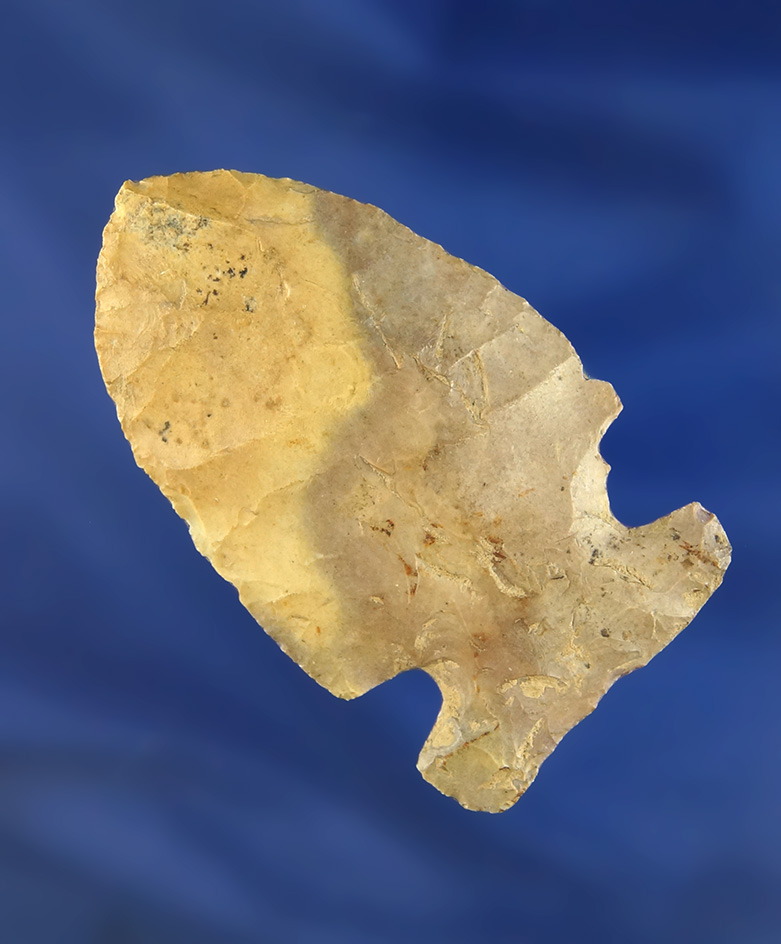 2 3/16" big Sandy Sidenotch found in Orange Co.,  Indiana.