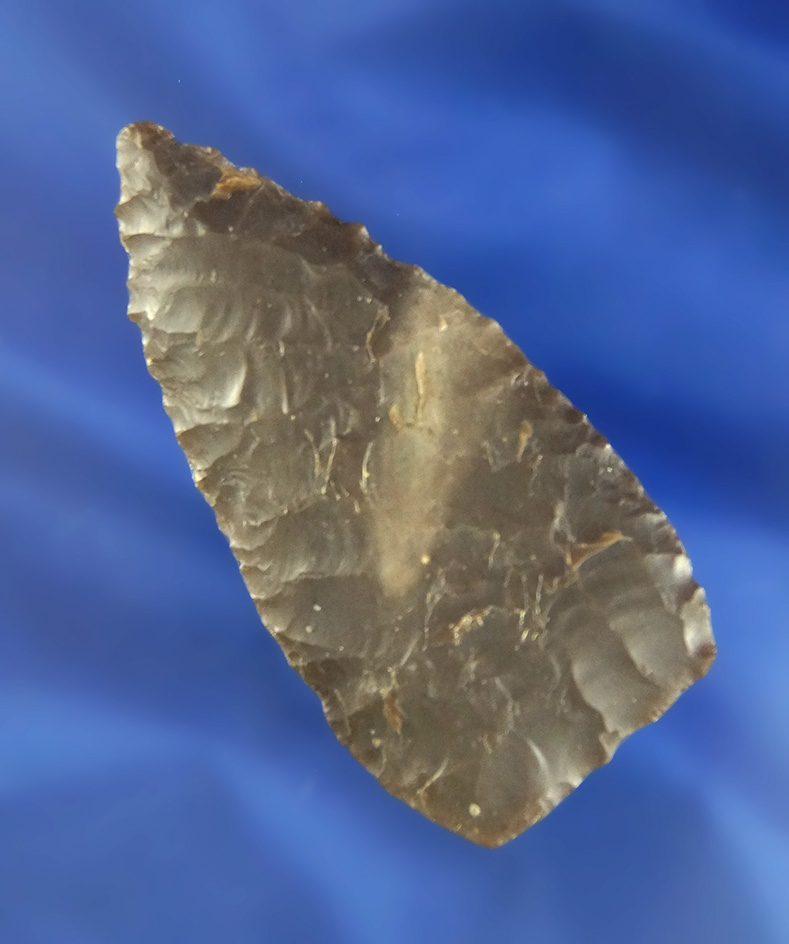 2 9/16" well flaked Flint Knife found near the Columbia River, Washington.