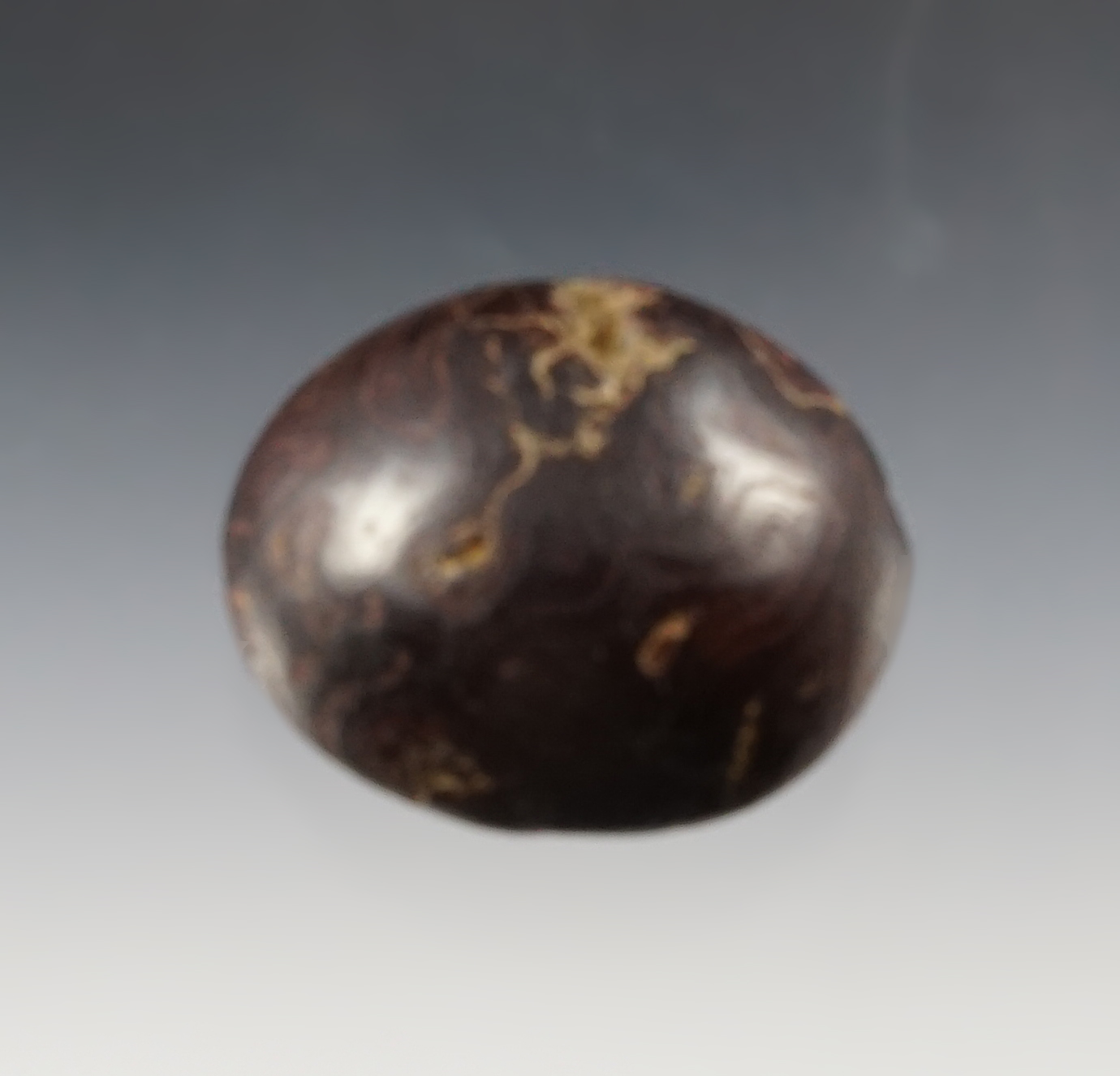 Well made 1 3/4" Cone made from Hematite. Found in Scioto Co., Ohio.