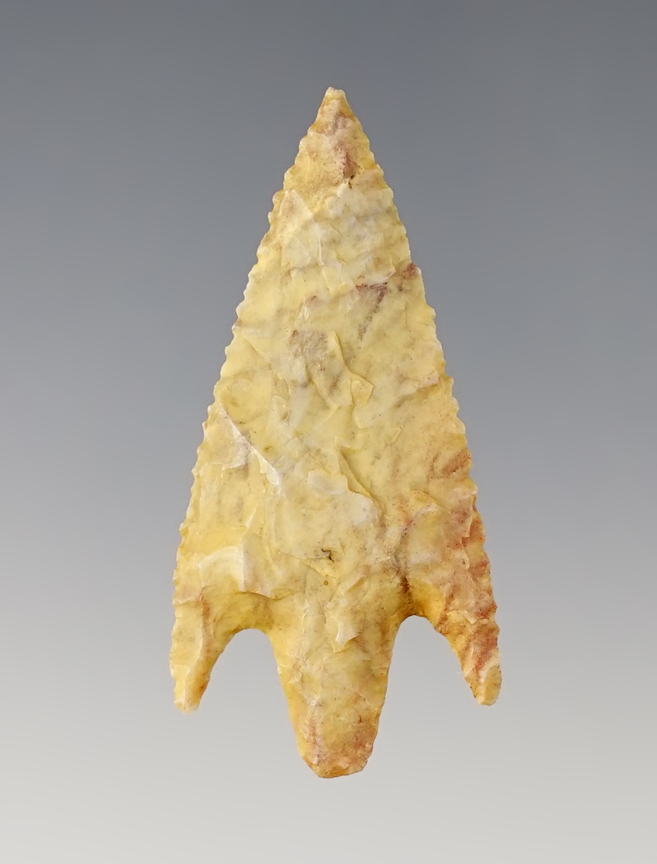 Well styled 1 7/8" Neolithic Arrowhead - northern Sahara desert region of Africa. 