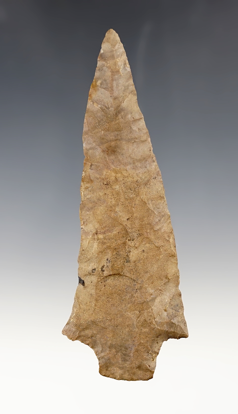 4 1/2" Pickwick Knife made from Dover Flint found in West Tennessee. Comes with a Davis COA.