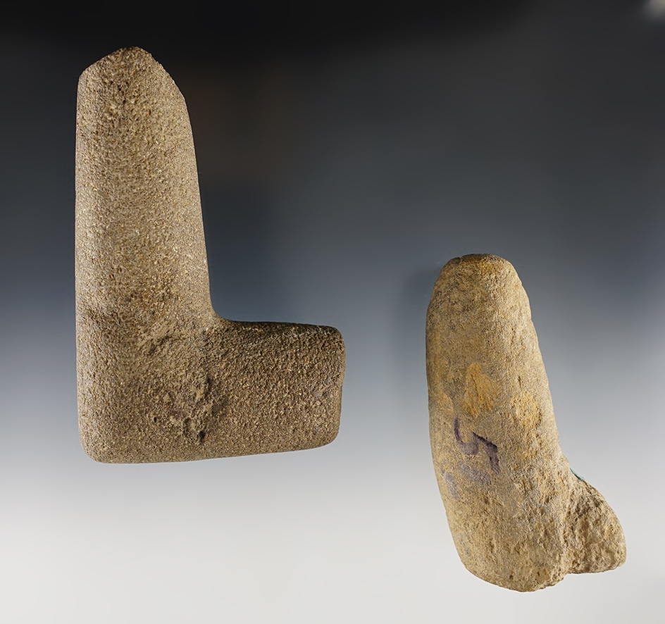 Pair of Pipe Preforms - Fairfield Co., Ohio. Ex. Dr. Gordon Meuser collection. The largest is 4 1/8".