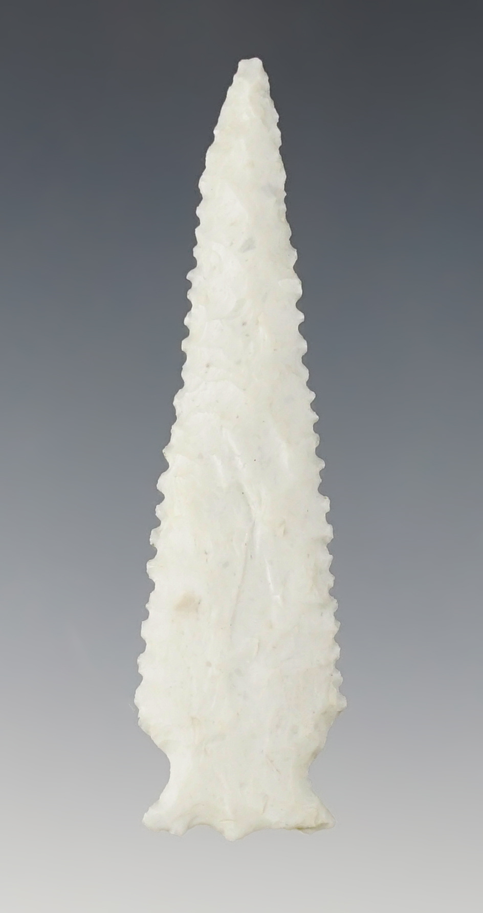 Large 2 15/16" Serrated Dart Point found by R.D. Mudge in the Black Rock Desert, Nevada. 