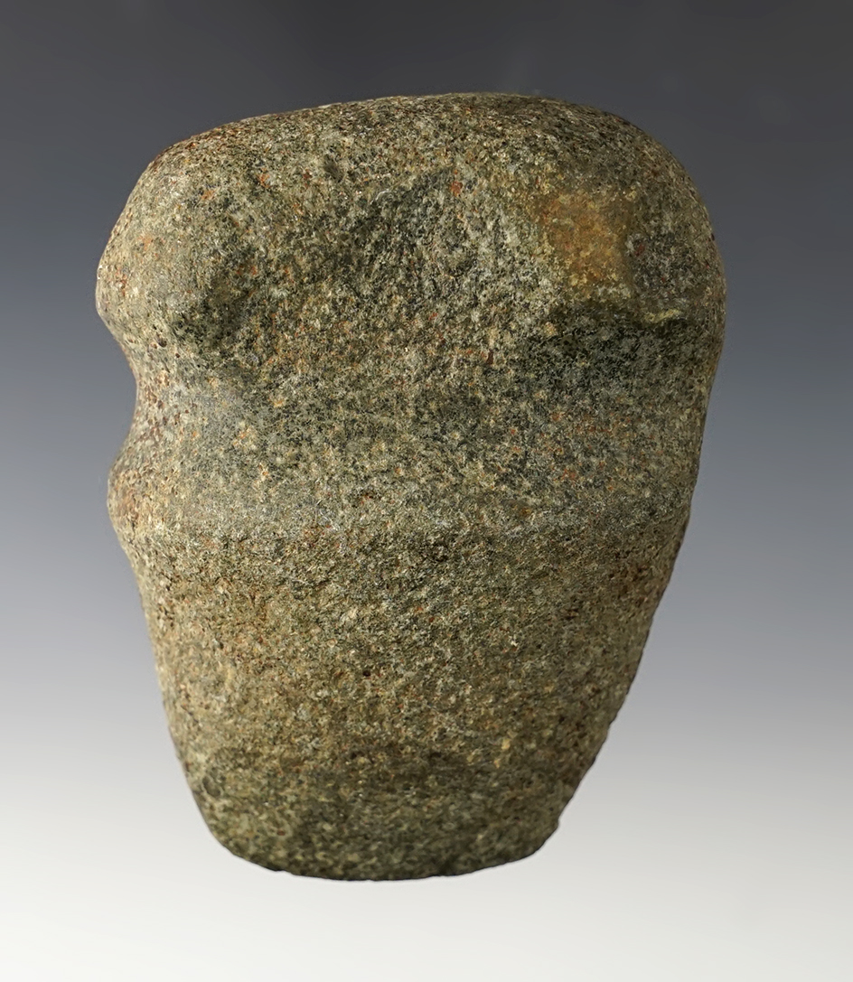 Well patinated 3 7/8" long 3/4 Groove Axe found in Wabash Co., Illinois. Ex. Clark Family.