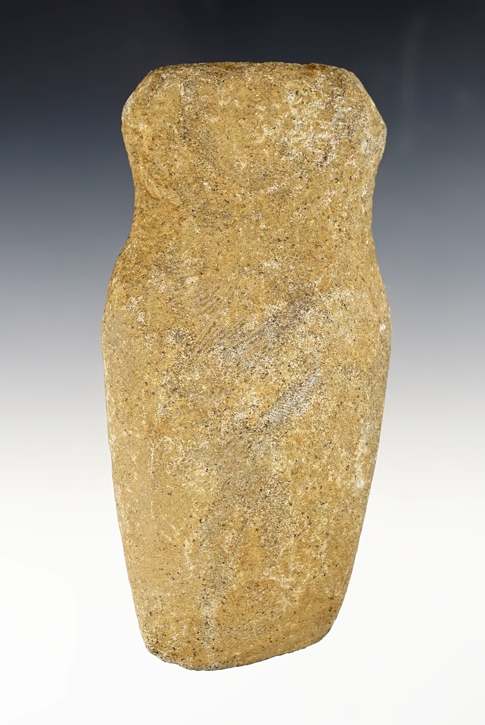 5 1/4" Full Groove Axe with a nice bit. Found in Massachusetts.