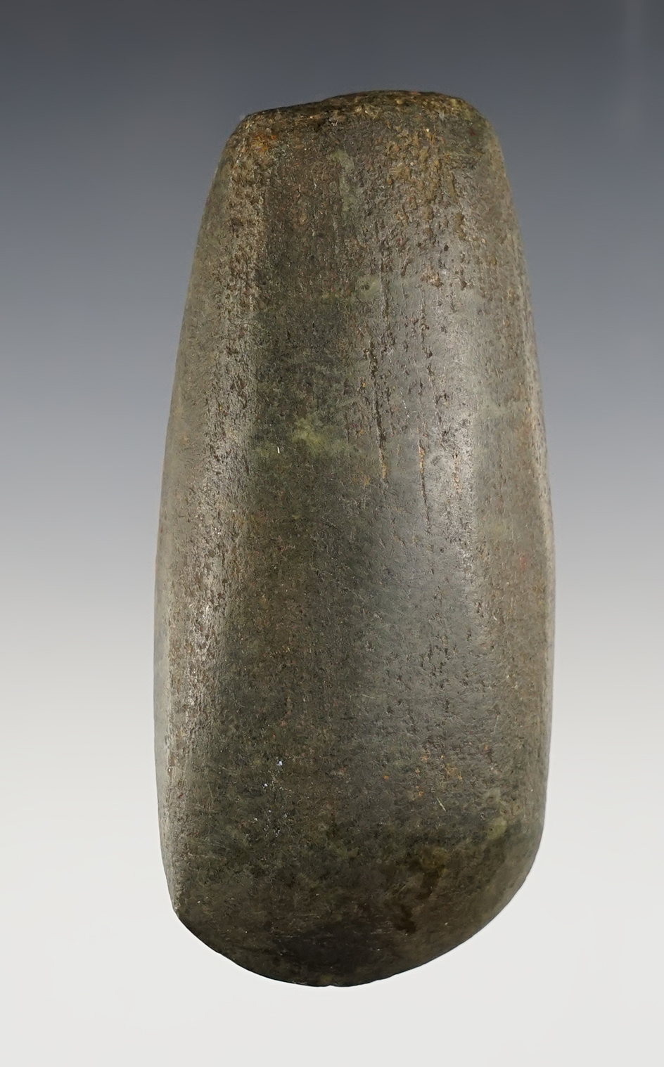 3 7/8" highly polished hardstone Celt recovered in Colusa Co., California. Excellent condition.