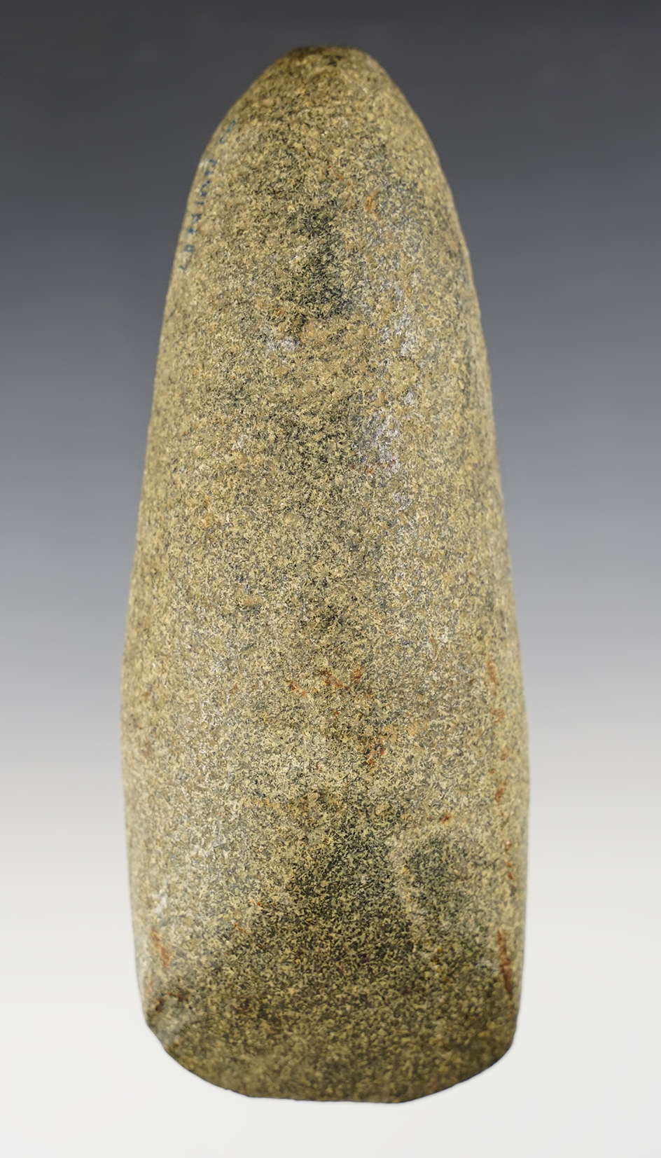 5 3/16" tapered Poll Celt with excellent use polished to bit area found in Ohio. Ex. Klein.