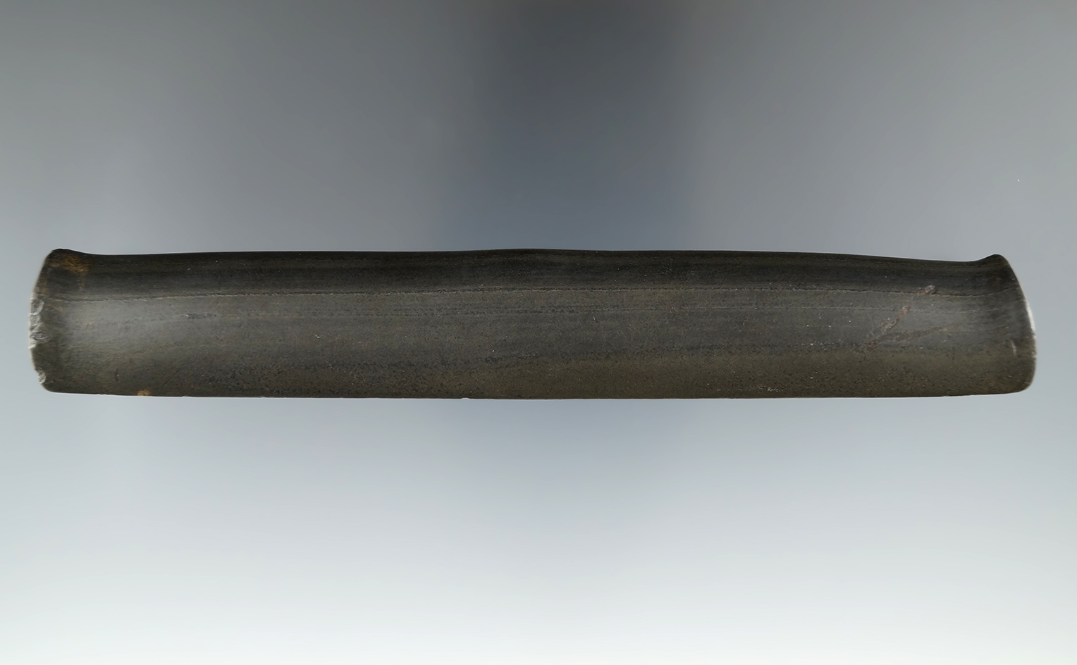 5 9/16" Early Woodland Bar Amulet found in Wood Co., Ohio. Pictured. Ex. Eugene Hirzel (#7).